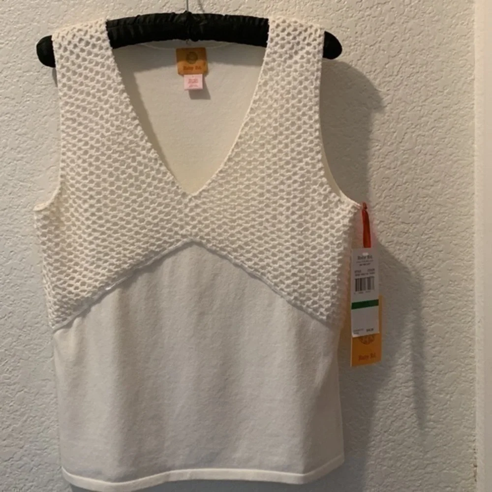 Ruby Rd large beaded sweater tank top - Picture 4 of 8